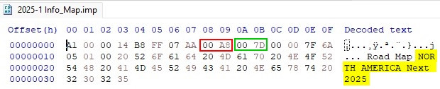 Example of Region and Map Code in Info_Map.imp