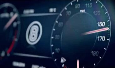 Range Rover Sport speed limit correction service advertised on a website, highlighting the vehicle's speedometer.